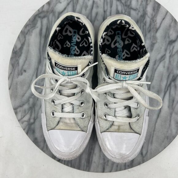Converse Shoes Womens 6 White Canvas CTAS Madison Ox Skateboarding Sneakers - Picture 9 of 14